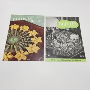 Lot of 2 Vintage The Spool Cotton Co. Crochet Magazines (1947 - 1949)